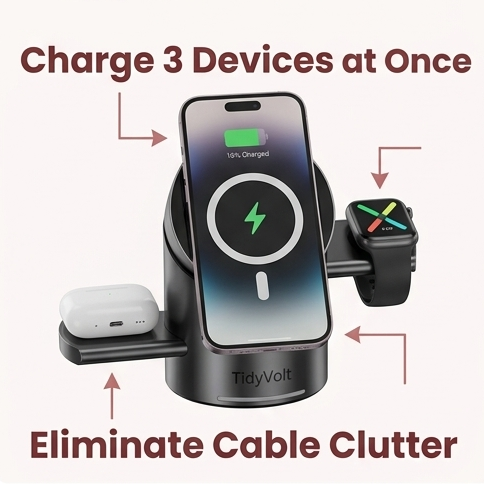 TidyVolt™ 3-in-1 Magnetic Fast Charger